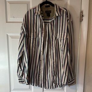 Vintage Eddie Bauer Striped Men's Shirt